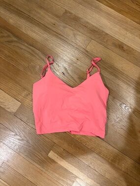 lululemon athletica Coral Pink Strappy Tank Top